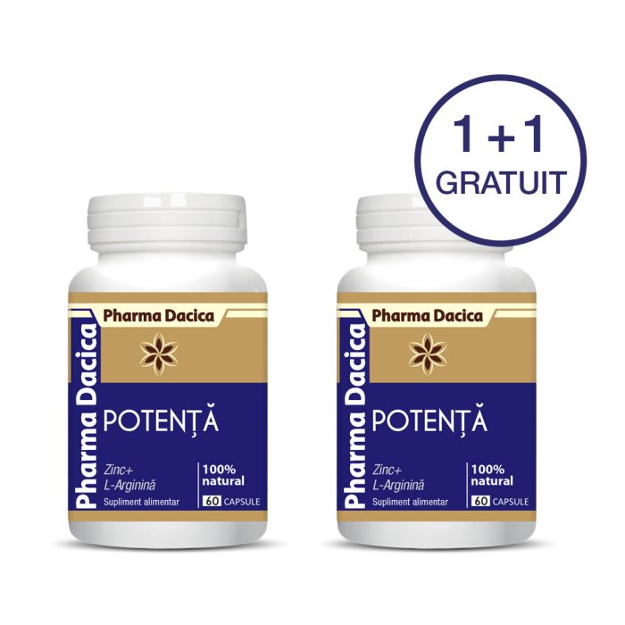 Potență 1+1 Gratuit, 60 capsule x 2 - imagine 1