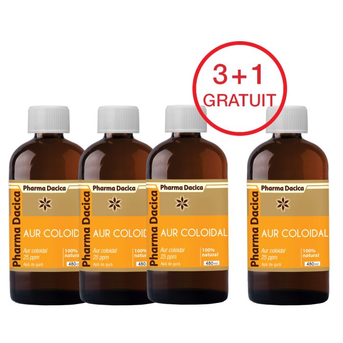 Aur Coloidal 3+1 gratuit, 480 ml x 4 - imagine 1
