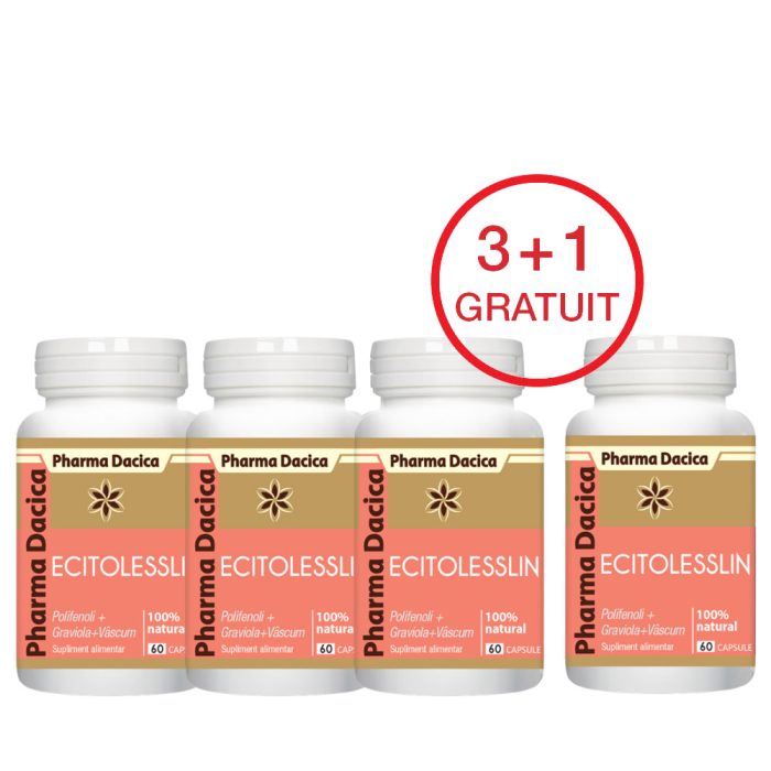 Ecitolesslin 3+1 Gratuit, 60 capsule x 4 - imagine 1