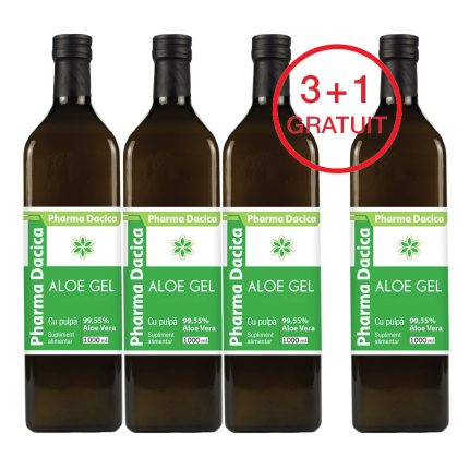 Aloe Gel 3+1 Gratuit, 1000 ml x 4