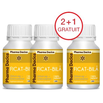 Ficat-Bilă 2+1 Gratuit, 180 capsule x 3