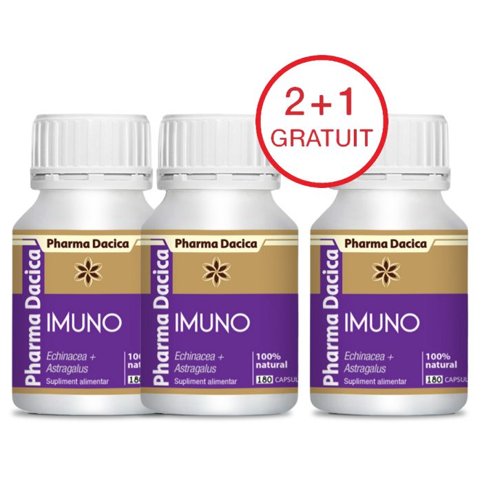 Imuno 2+1 Gratuit, 180 capsule x 3 - imagine 1