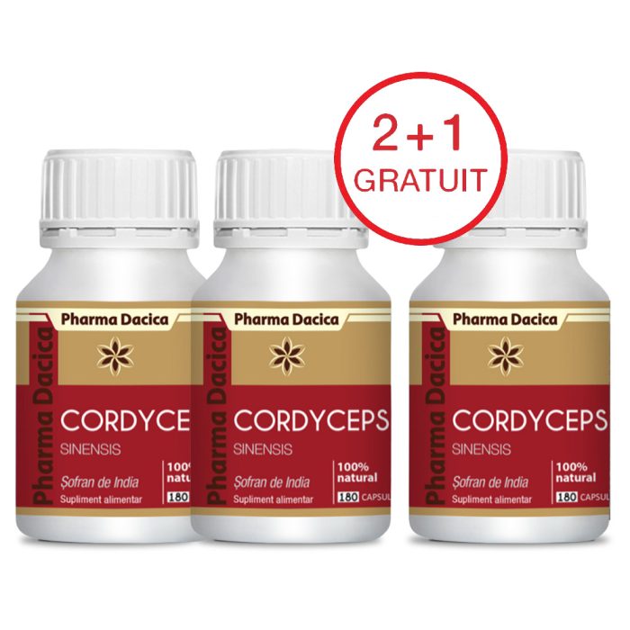 Cordyceps 2+1 Gratuit, 180 capsule x 3 - imagine 1